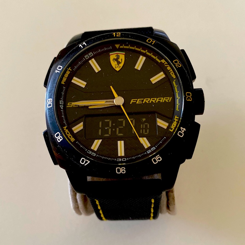 Excellent condition Ferrari men’s multi function watch